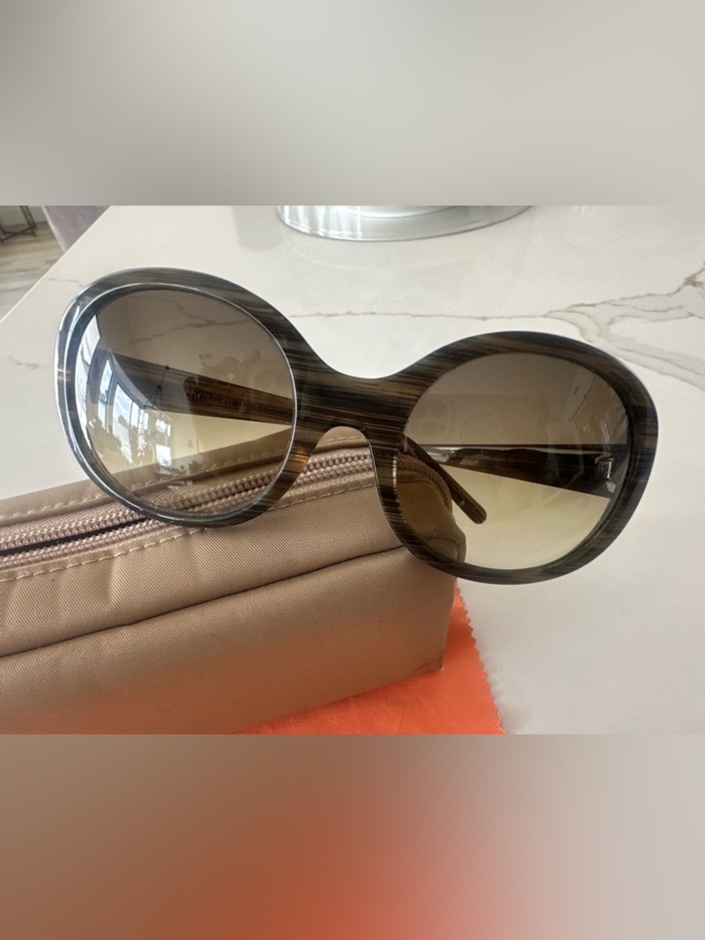 Christian Roth Gradient Oval Sunglasses - Picture 2 of 8